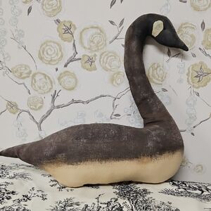 Hand Crafted Decorative Swan - Brown and Cream
